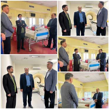بازدید آقایان مهدی‌زاده و دکتر طباطبایی از بیمارستان آیت‌الله هاشمی رفسنجانی
